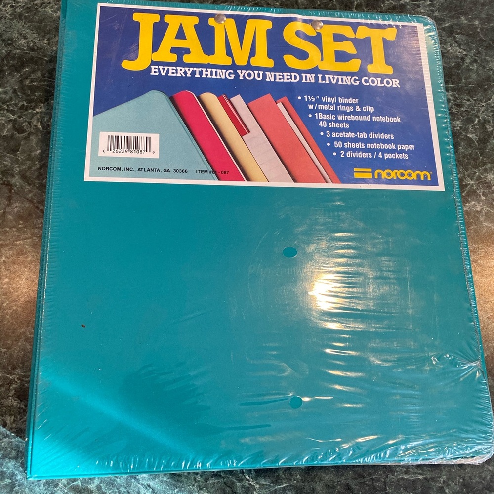 Vintage Norcom Green JAM SET Binder Bundle NEW..!!